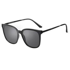 Oversized Polarized Sunglasses Women Retro Round Mirrored UV400